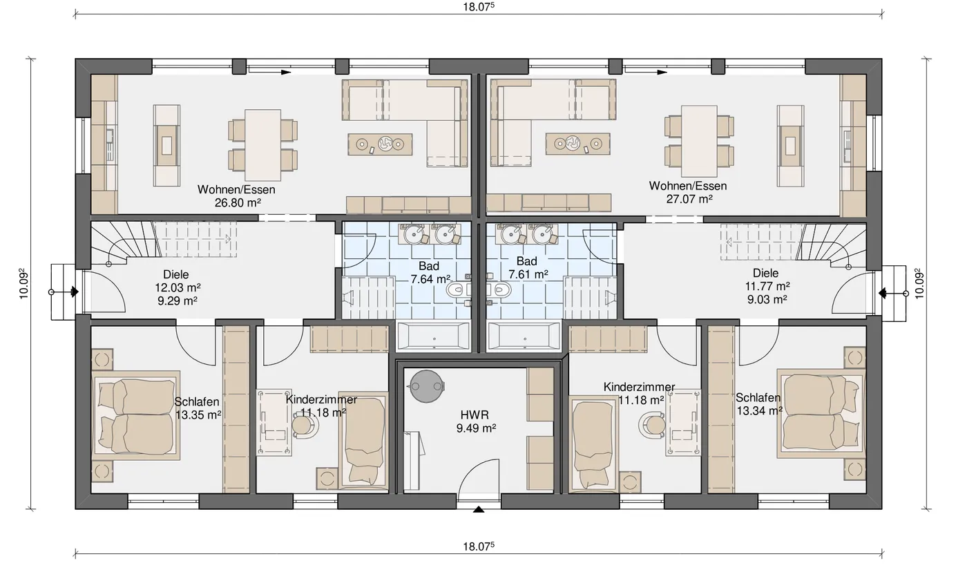 Grundriss Karl & Karla — Erdgeschoss