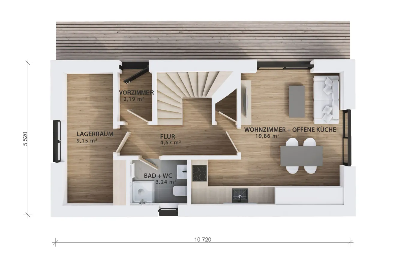 Grundriss Xaver — Erdgeschoss