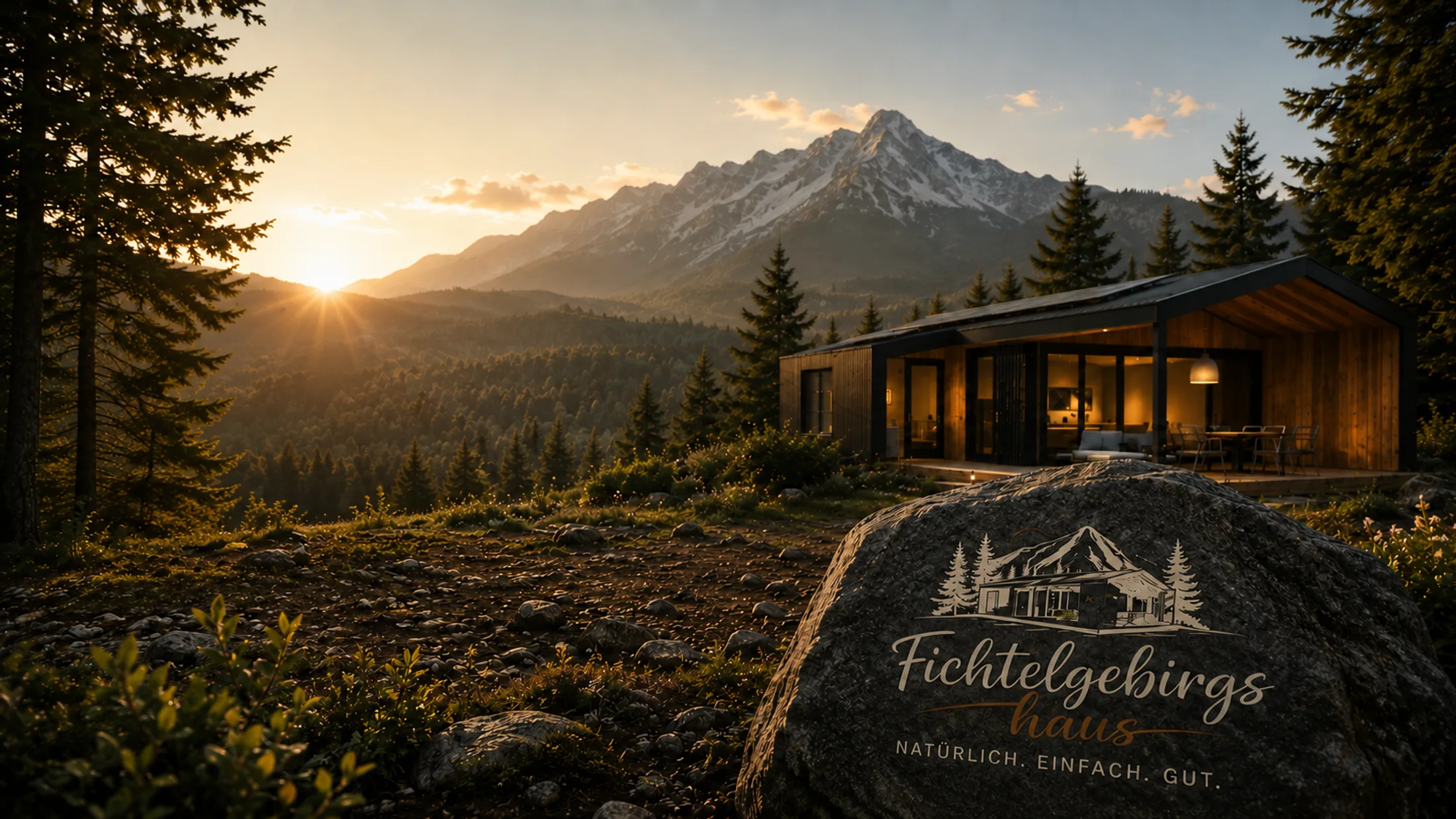 Schlüsselfertiger Holz-Bungalow von Fichtelgebirgs-Haus im Fichtelgebirge, Bayern